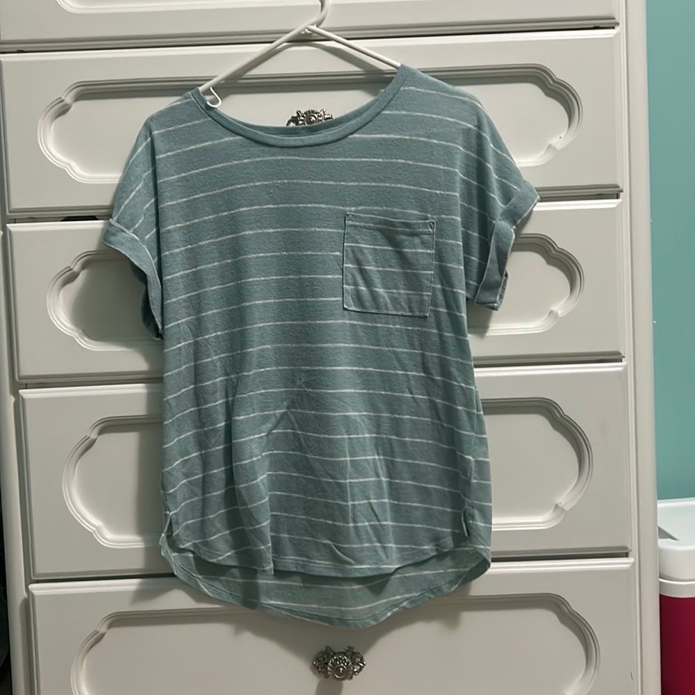 Teal Target Top